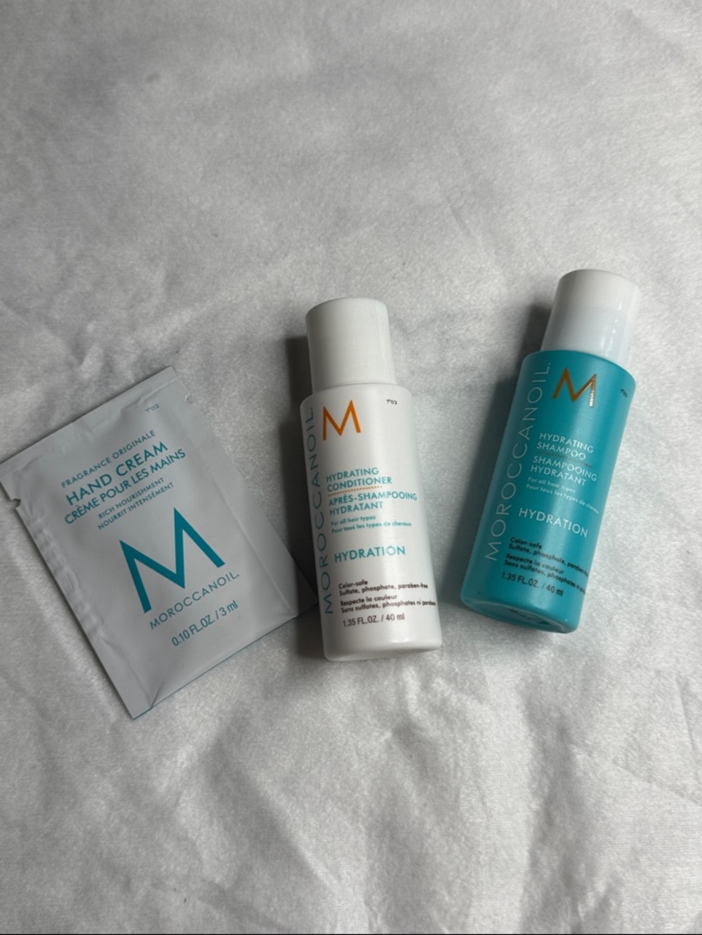 BNIB Sephora Moroccanoil Hydration Shampoo & Conditioner Travel Set - 40mL x 2